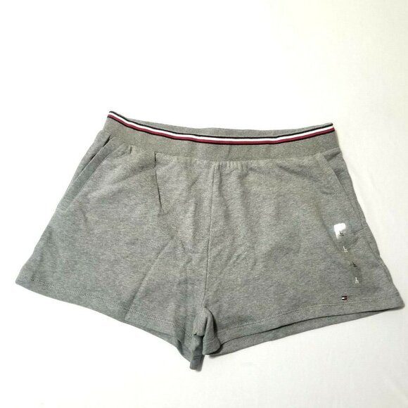 Tommy Hilfiger Cotton Shorts Women's‎ Solid Elastic Band Waist - Picture 1 of 6